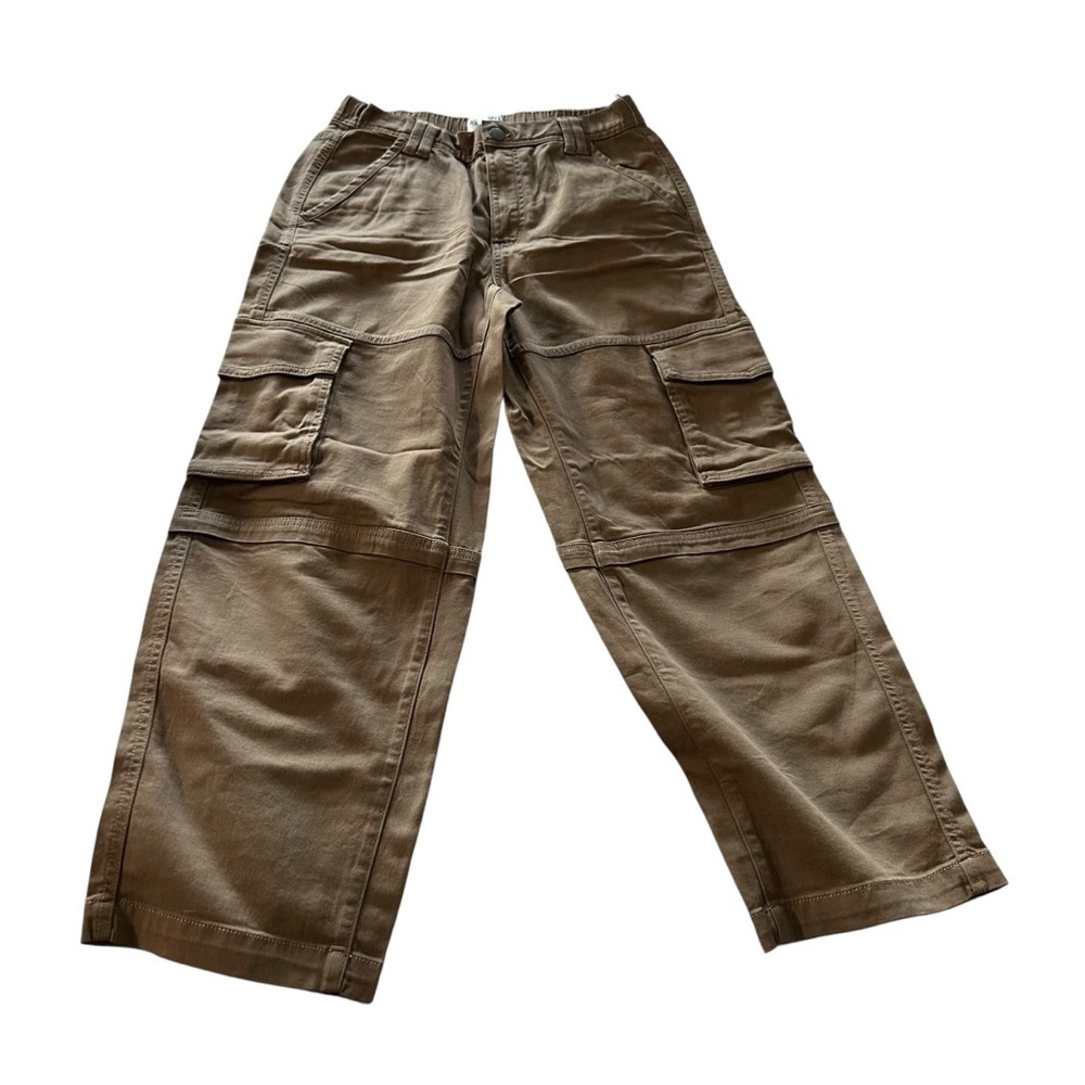 Arizona Jean Company Women's Brown Cargo Wide Leg Pants